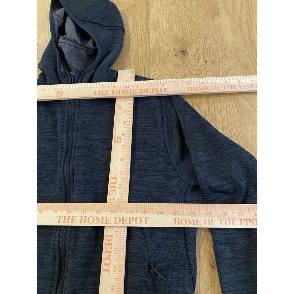 Adidas Climaheat Freelift 360 Hoodie Men's Medium Blue Black Full Zip